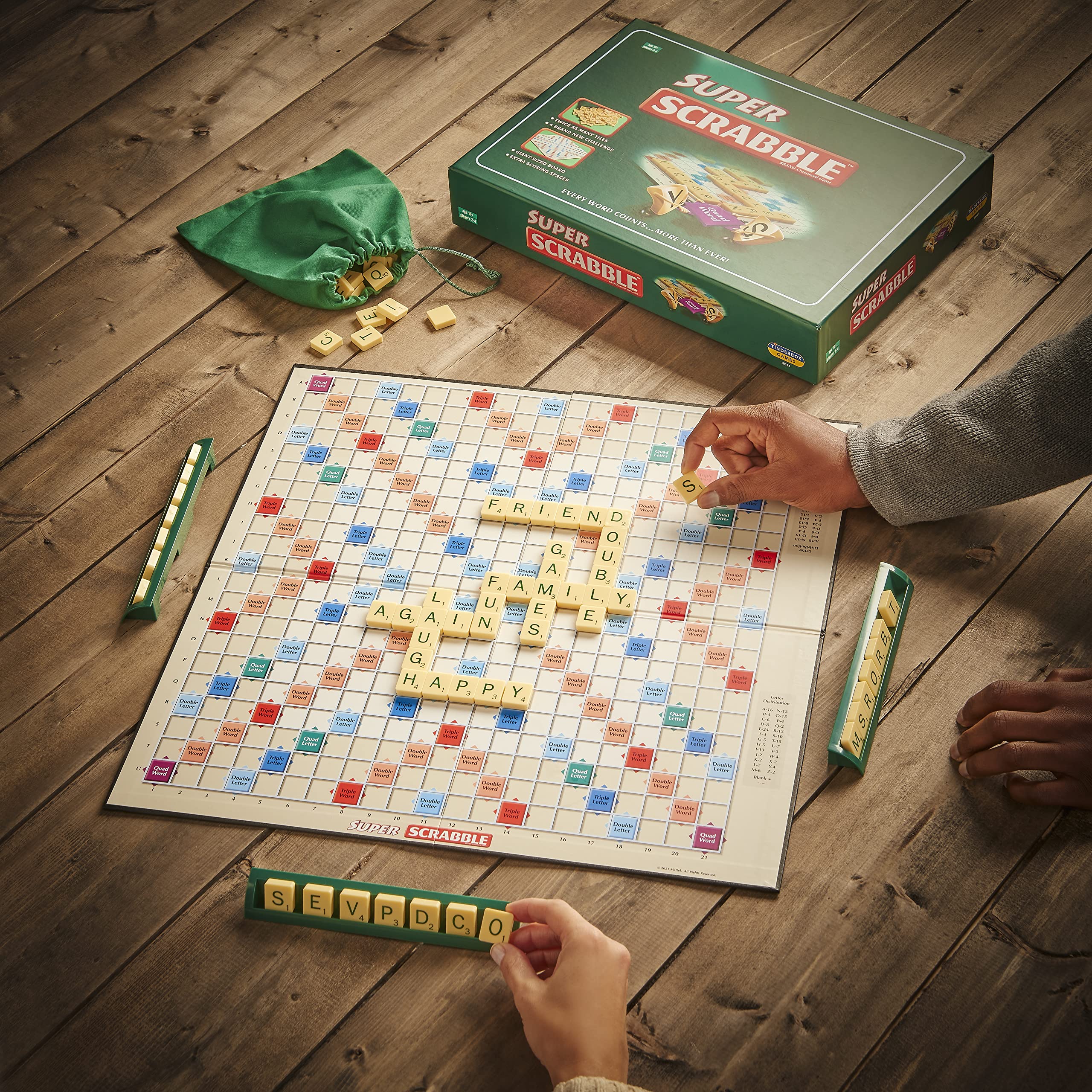 Ideal Super Scrabble Board Game 7