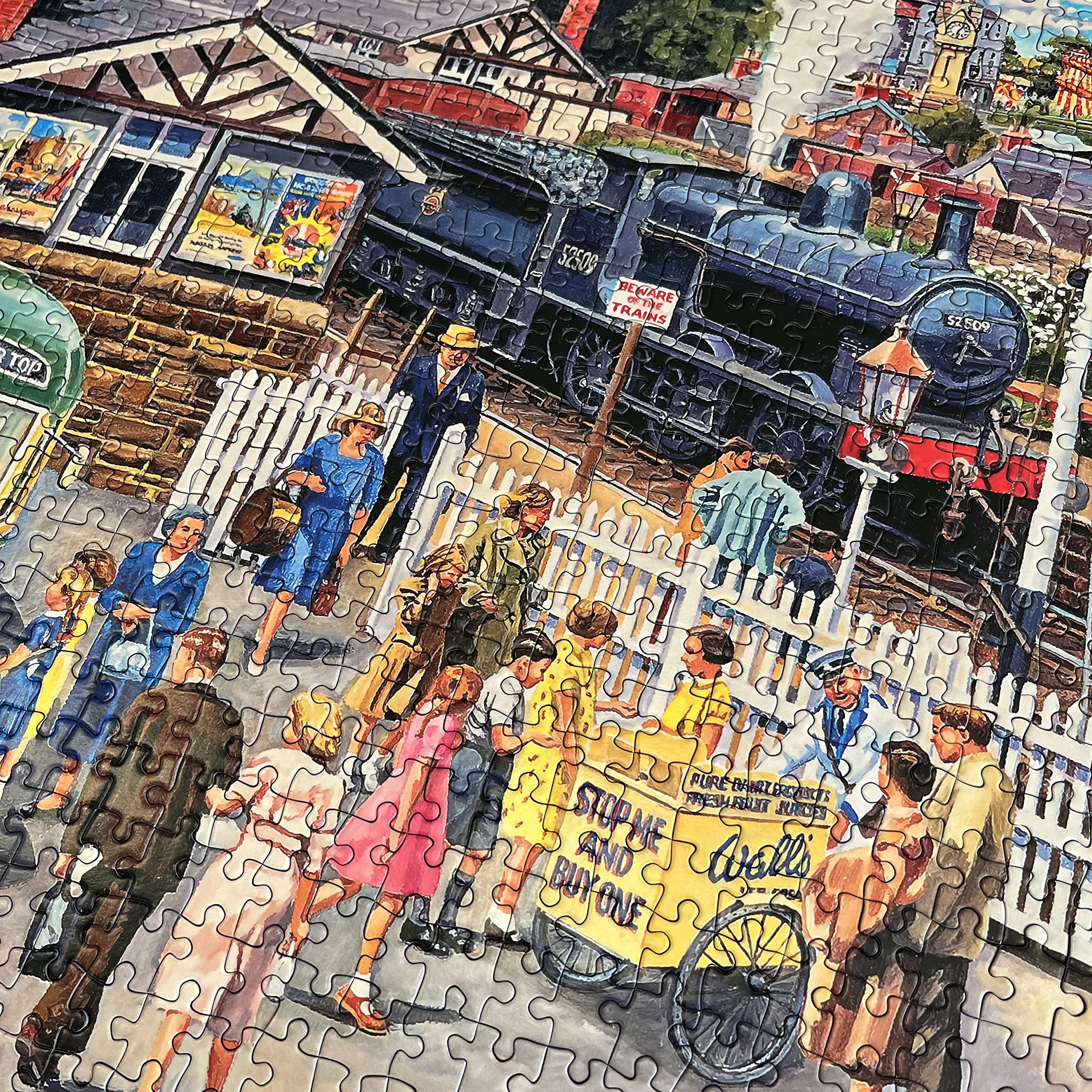 Gibsons Treats At the Station 1000 Piece Jigsaw Puzzle for Adults | Sustainable Recycled Board 4