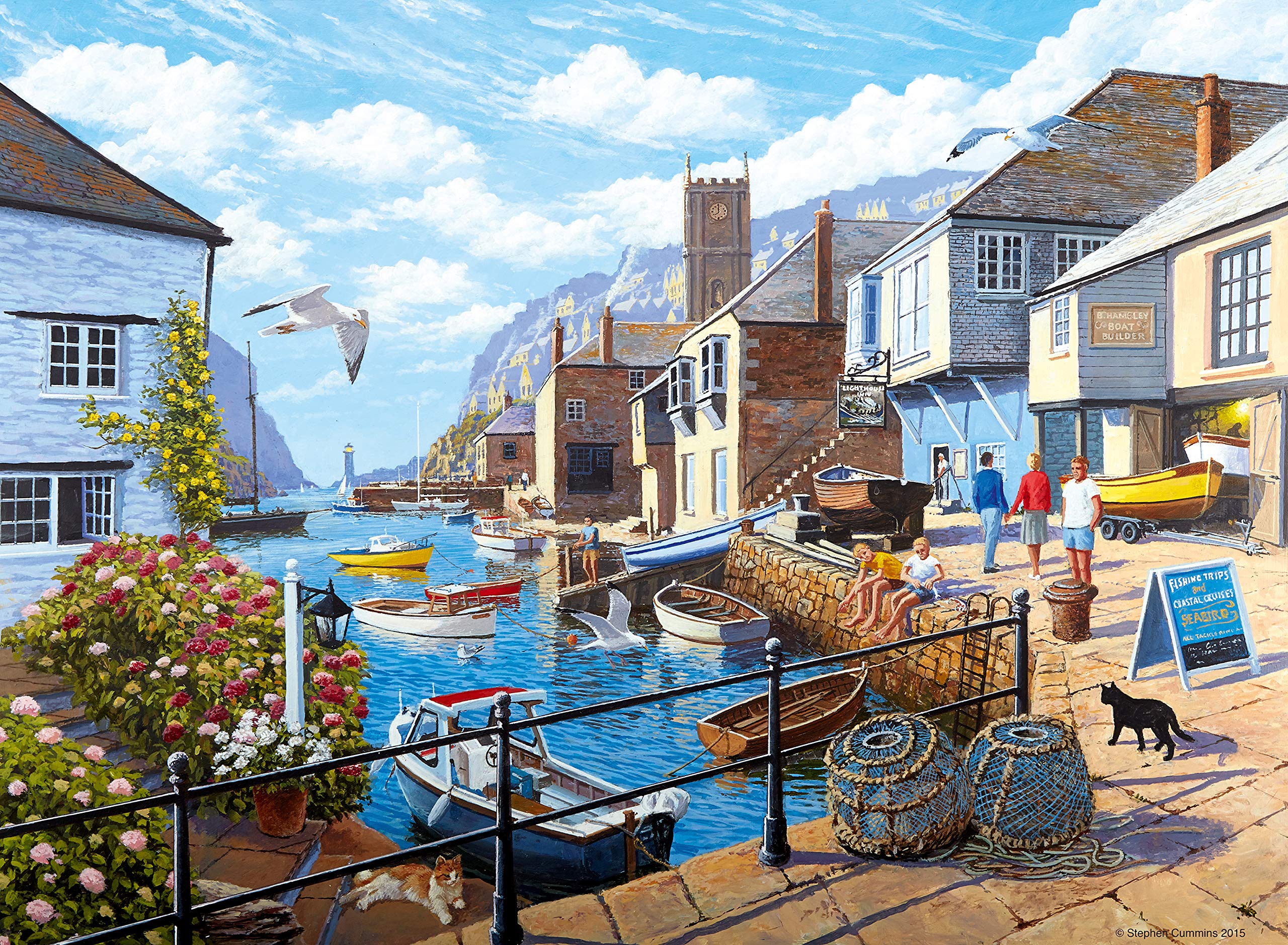 Ravensburger Tranquil Harbour 500 Piece Jigsaw Puzzle for Adults and Kids 1