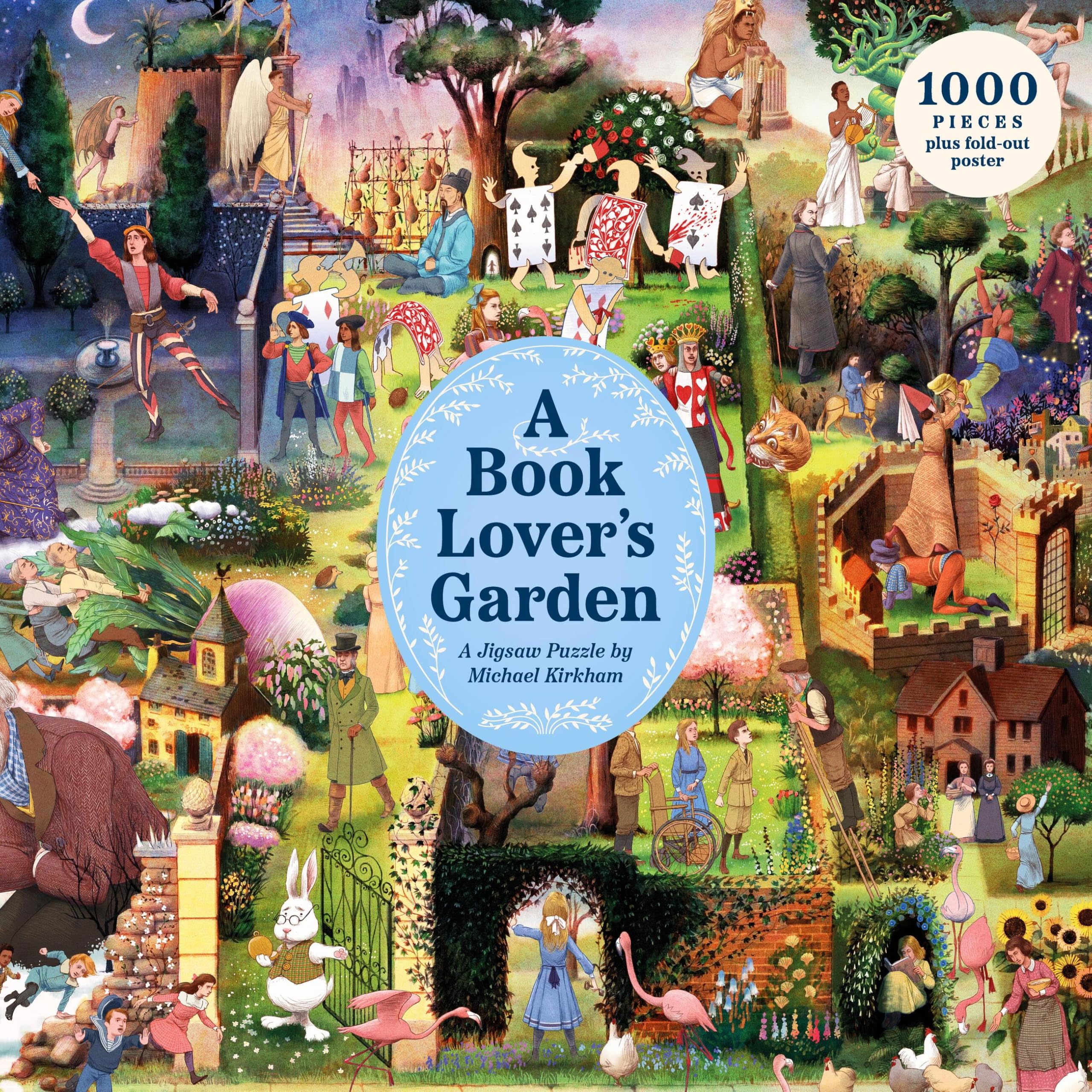 Laurence King A Book Lover's Garden Jigsaw Puzzle - 1000 Pieces | Literature Theme 1