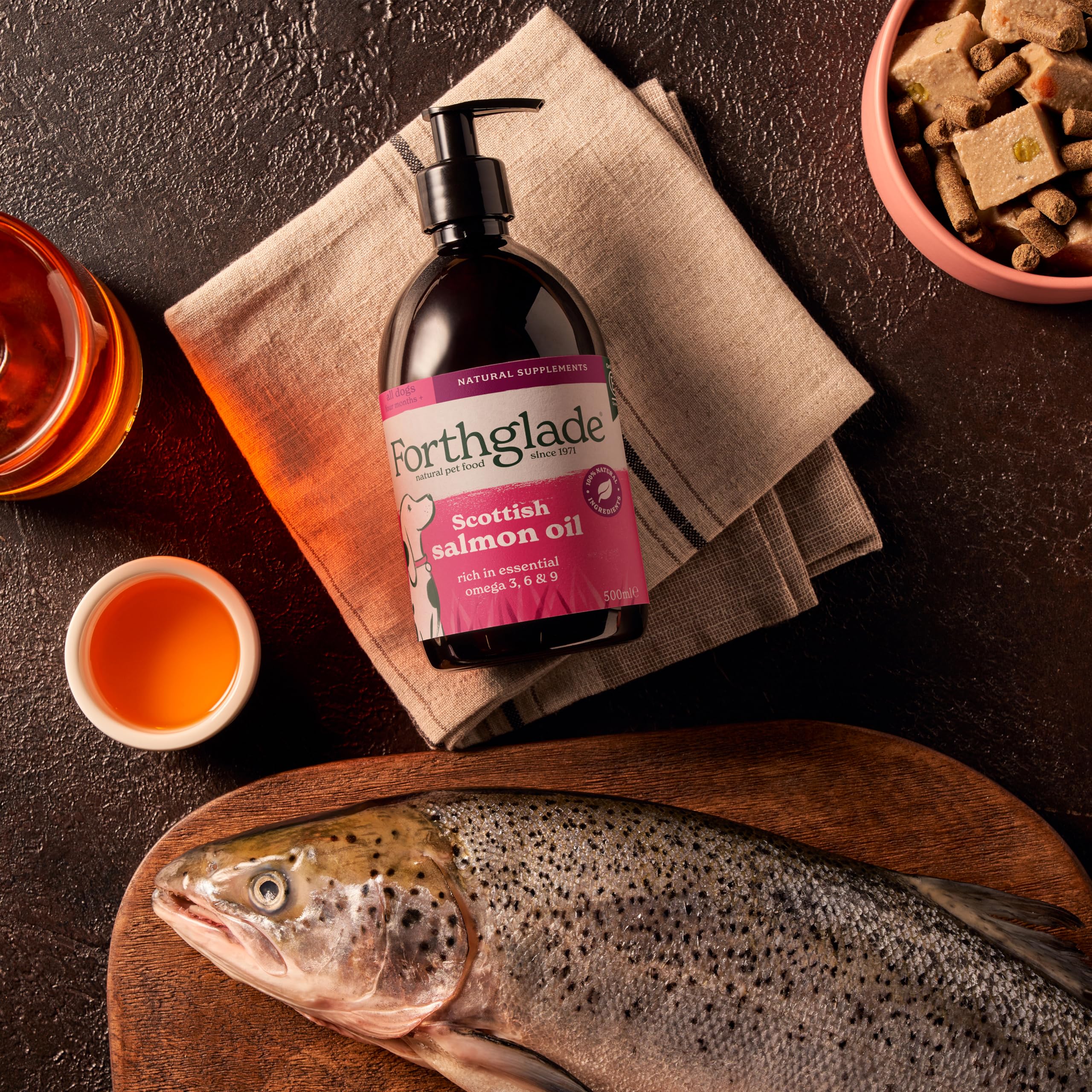 Forthglade Scottish Salmon Oil for Dogs - 100% Natural Omega 3, 6, 9 | 500ml Bottle 9