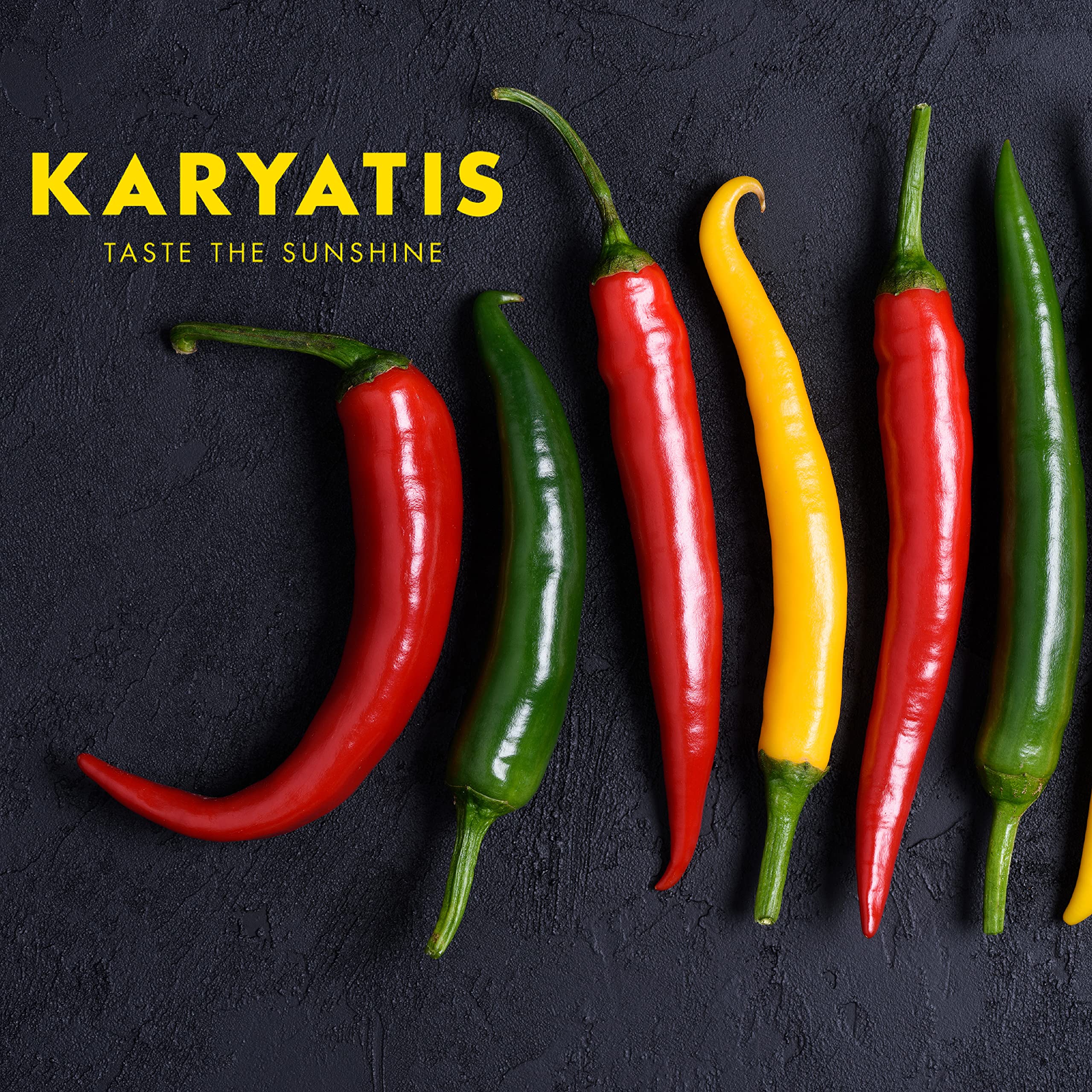 Karyatis Mixed Hot Chillies in Brine - Whole Red & Green Peppers | 205g Glass Jar 4