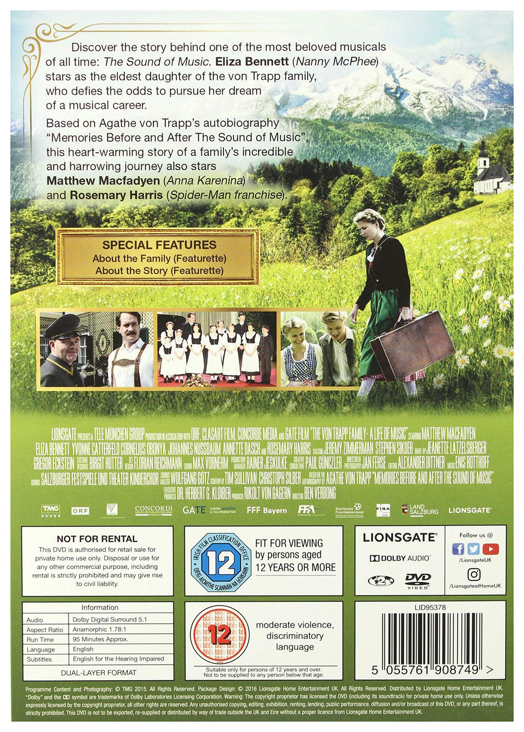 Die Familie Von Trapp – Ein Leben voller Musik – Musical/Drama [DVD]
