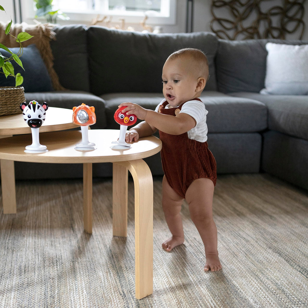 Baby Einstein Rattle & Jingle Trio - Suction Cup High Chair Toys for 3 Months+