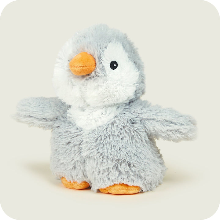 Warmies 13" Grey Penguin - Fully Heatable Cuddly Toy scented with French Lavender