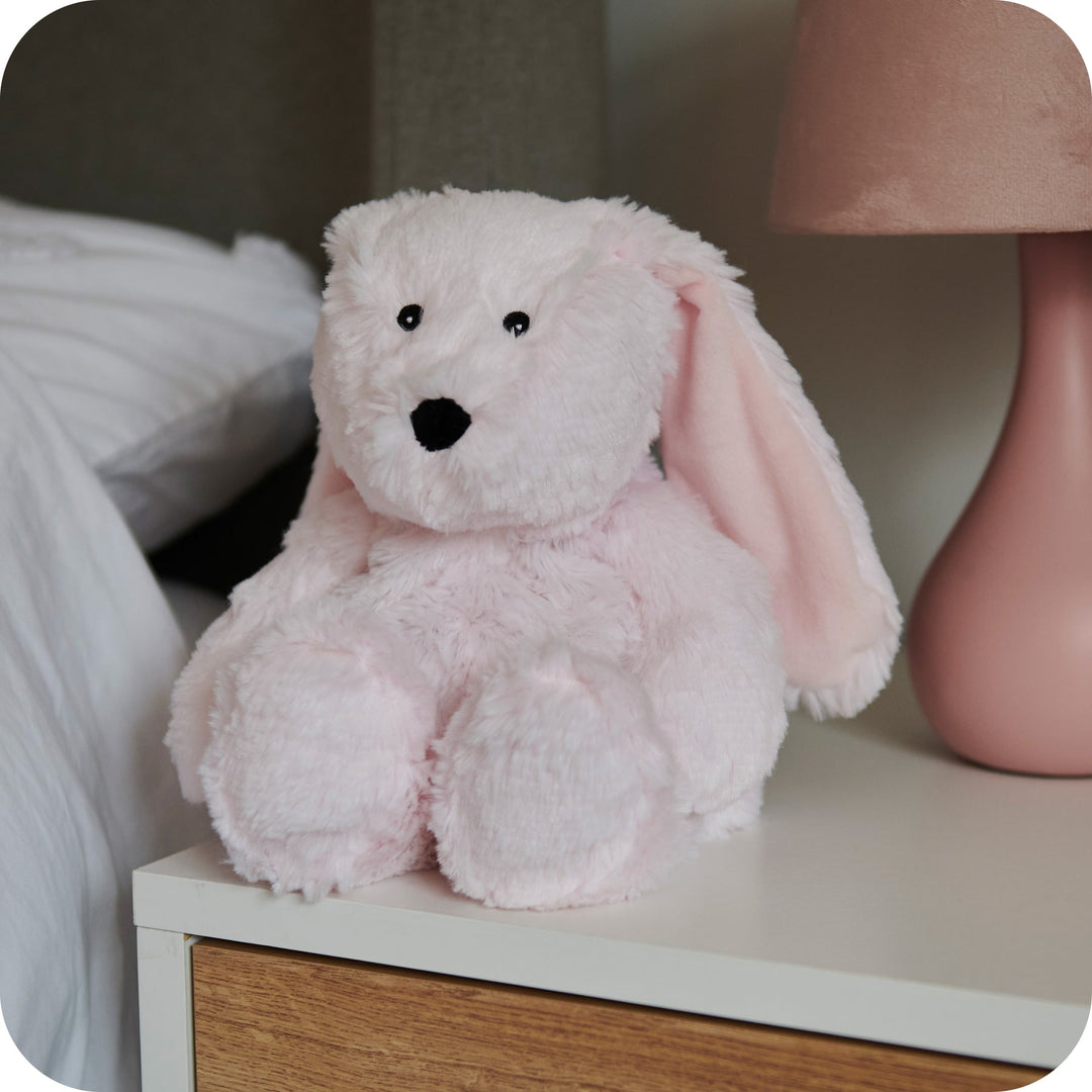 Warmies 13" Pink Bunny - Fully Heatable Cuddly Toy scented with French Lavender