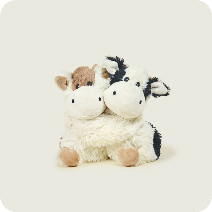 Warmies 9'' Warm Hugs Cows – vollständig erwärmbares Stofftier mit französischem Lavendelduft