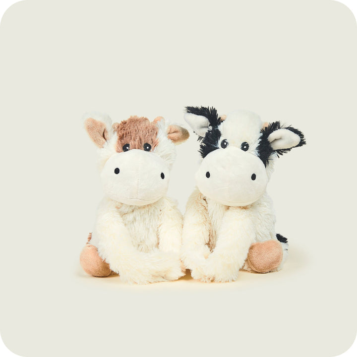 Warmies 9'' Warm Hugs Cows – vollständig erwärmbares Stofftier mit französischem Lavendelduft