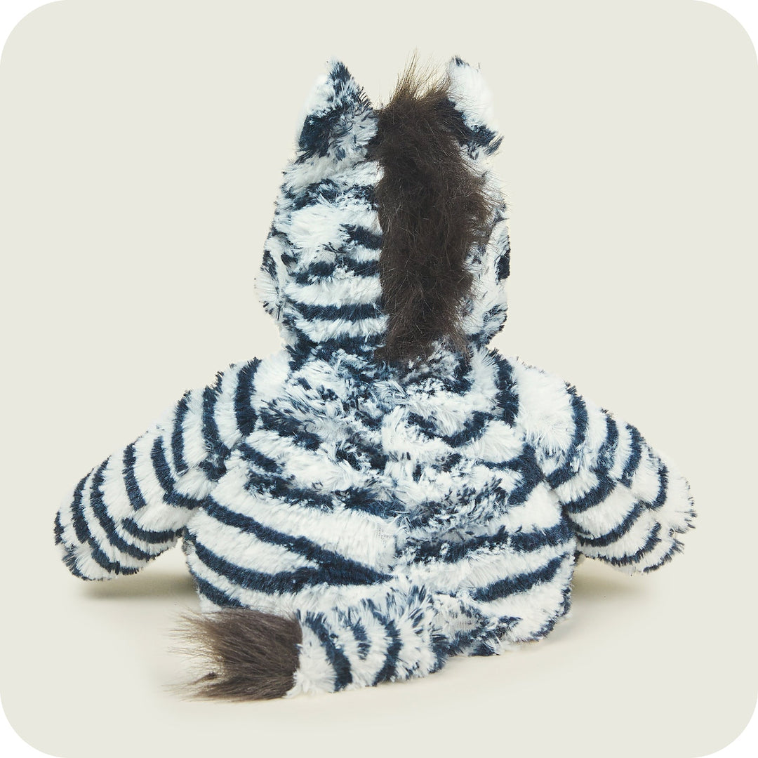 Warmies 13'' voll beheizbares Kuscheltier mit französischem Lavendelduft – Zebra, Schwarz und Weiß