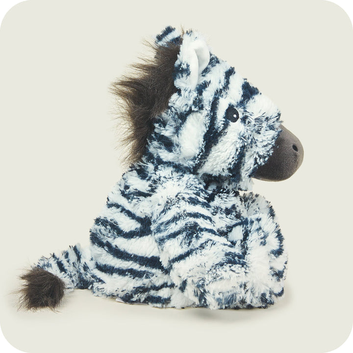 Warmies 13'' voll beheizbares Kuscheltier mit französischem Lavendelduft – Zebra, Schwarz und Weiß