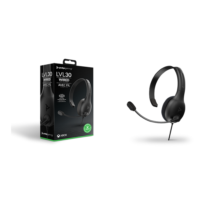 PDP LVL30 Kabelgebundenes Chat-Headset – Xbox One – Schwarz