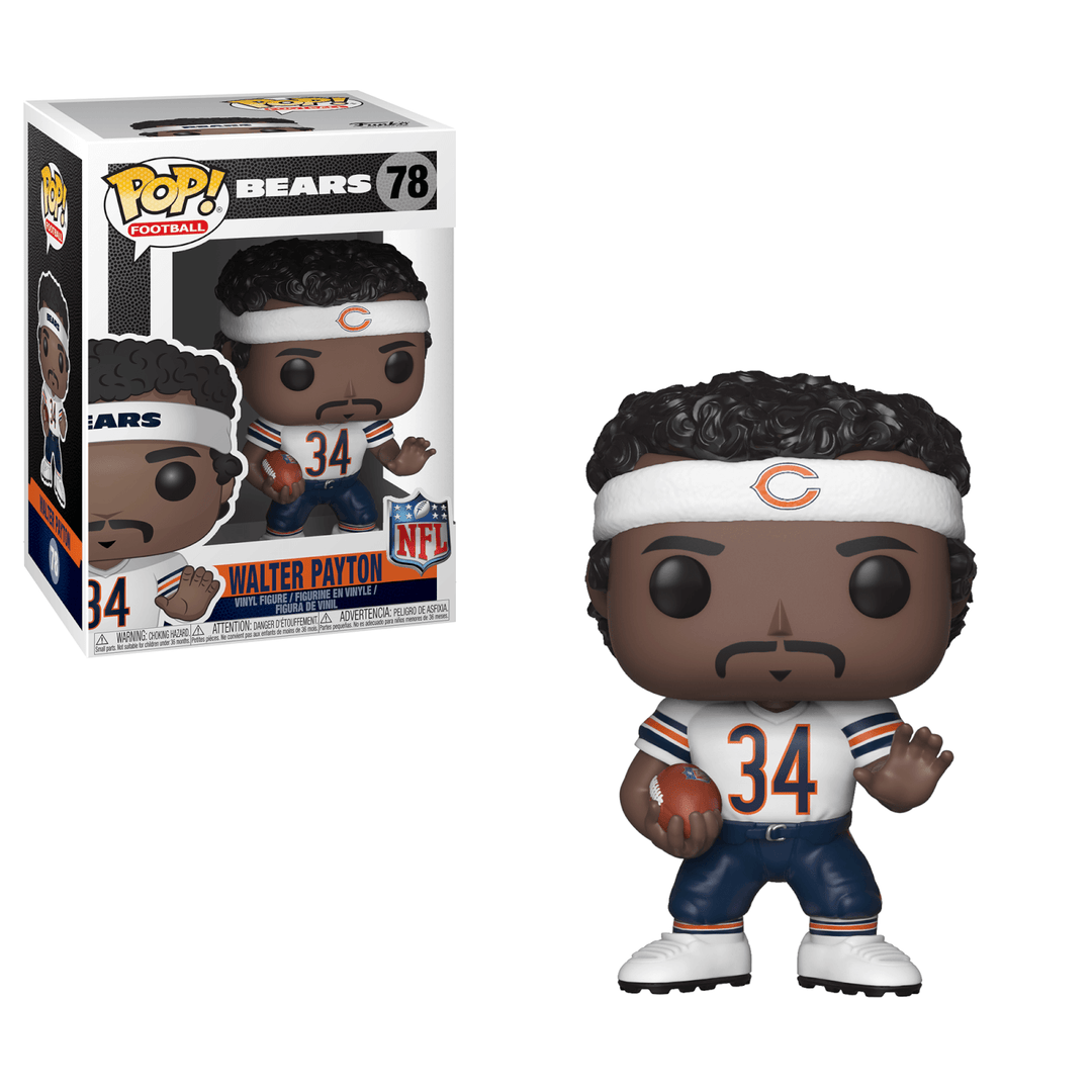 NFL Walter Payton (bianco) Funko 33301 Pop! Vinile #78