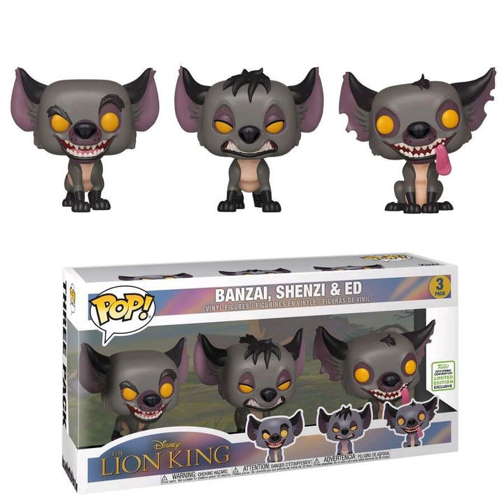 Hyènes du Roi Lion de Disney (Banzai, Shenzi et Ed) Funko 36410 Pop ! Vinyle