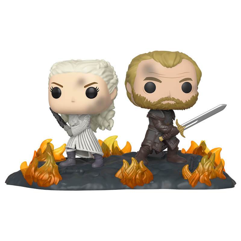 Game of Thrones Daenerys &amp; Jorah (à la bataille de Winterfell) TV Moments Funko 44824 Pop ! Vinyle n° 86