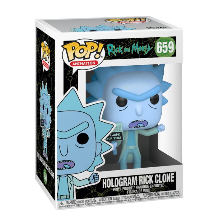 Rick y Morty Holograma Rick Clon Funko 44252 Pop! Vinilo #659