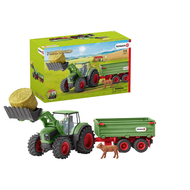 Tracteur Schleich avec remorque