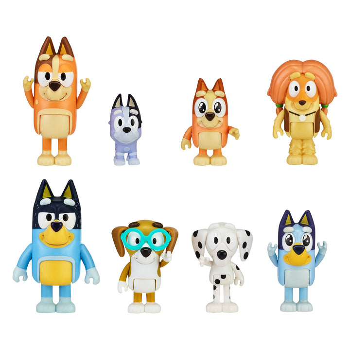 Bluey Family and Friends Figure 8-Pack