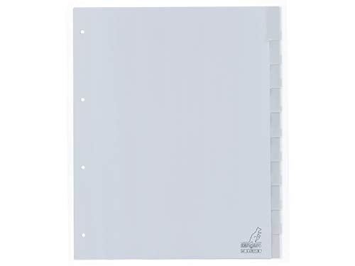 Kangaro Index A4 Window Polypropylene 120 Micron 4r. 10-Piece EB Grey