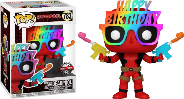 Marvel Deadpool Occhiali per il compleanno Esclusivo Funko 54687 Pop! Vinile