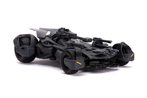 DC Comics 253213005 Justice League Batmobile Druckgussfahrzeug und Meta, Schwarz