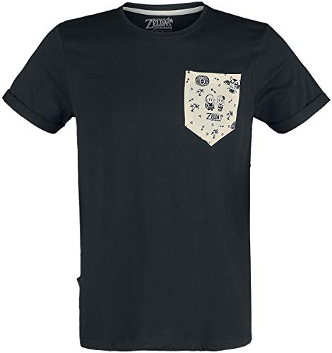 Zelda - Link's Awakening - Pocket Map Herren T-Shirt(e) Schwarz