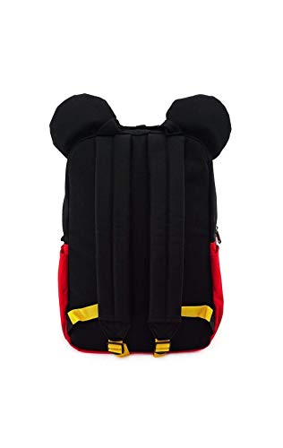 Mickey Mouse Loungefly - Mickey Cosplay Square Damen Rucksack Schwarz-Rot-Weiß, N