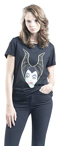 Disney - Maleficent - Damen T-Shirt (xx) Schwarz