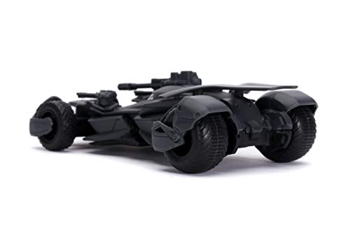 DC Comics 253213005 Justice League Batmobile Druckgussfahrzeug und Meta, Schwarz