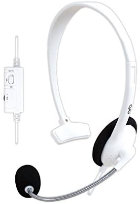 Auriculares para chat con cable, color blanco, compatibles con Xbox One S