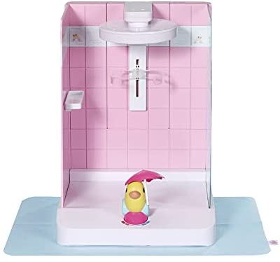 BABY born Badewanne mit begehbarer Dusche für 43-cm-Puppen – einfach für kleine Hände, kreatives Pl