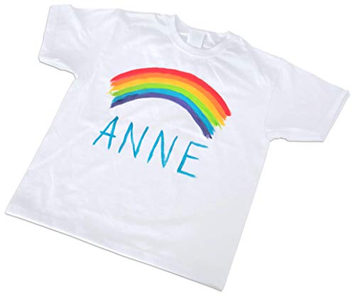 Vinco Vinco42115 Weißes Blanko-T-Shirt für Kinder, 122–128 cm, mehrfarbig