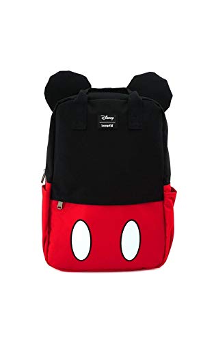 Mickey Mouse Loungefly - Mickey Cosplay Square Damen Rucksack Schwarz-Rot-Weiß, N