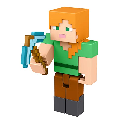 Mattel Minecraft HFC34 Alex Actionfigur, Mehrfarbig