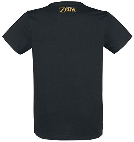 Zelda - Hyrule Link Herren T-Shirt (l) Schwarz