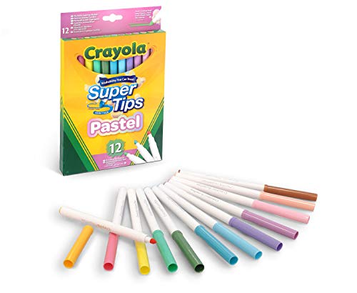 Crayola Bright Supertips Pastell Edition, 12er-Pack