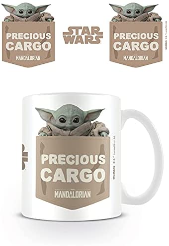 Disney MG25845 Star Wars The Mandalorian (Precious Cargo) Tee- und Kaffeetasse weiß, Keramik weiß