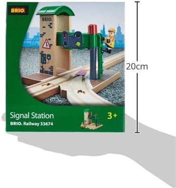BRIO World Train Signal Station for Kids Age 3 Years Up - Compatible with all BRIO Railway Sets & Accessories