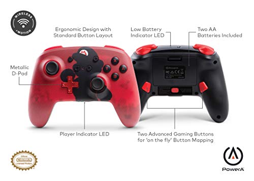 PowerA Enhanced Wireless Controller – Mario Silhouette – Nintendo Switch