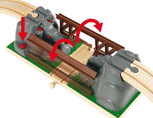 BRIO Einstürzende Eisenbahnbrücke für Kinder – Kompatibel mit BRIO Eisenbahn-Sets 5