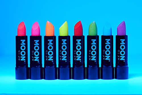 Neon-UV-Glitzer-Lippenstift von Moon Glow – Orange – leuchtender neonfarbener Lippenstift –