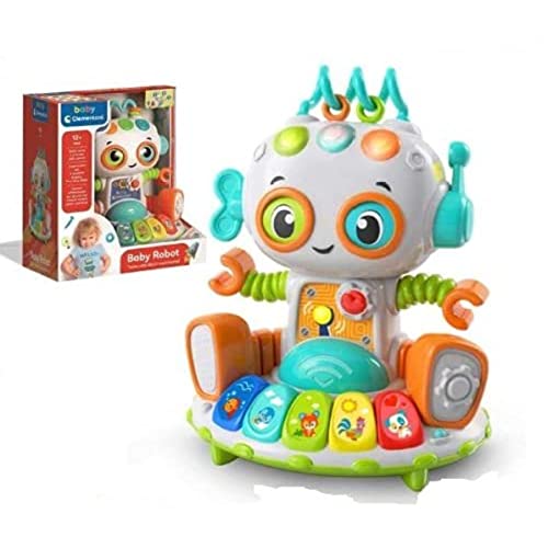 Clementoni 61514 Baby Robot Toy for Toddlers-Ages 12 Months Plus, Multi Coloured