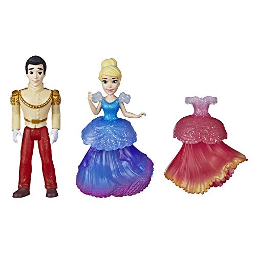 Disney Prinzessin Aschenputtel und Prinz Charming, kleine Puppe zum Sammeln, königlicher Clip