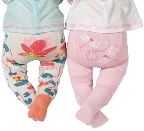 Baby Annabell Tights 43 cm - For Toddlers 3 Years & Up - Easy for Small Hands - Includes 2 Pairs