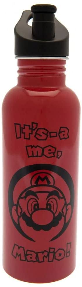 Nintendo 24241004 Wasserflasche, Rot/Schwarz, Standard