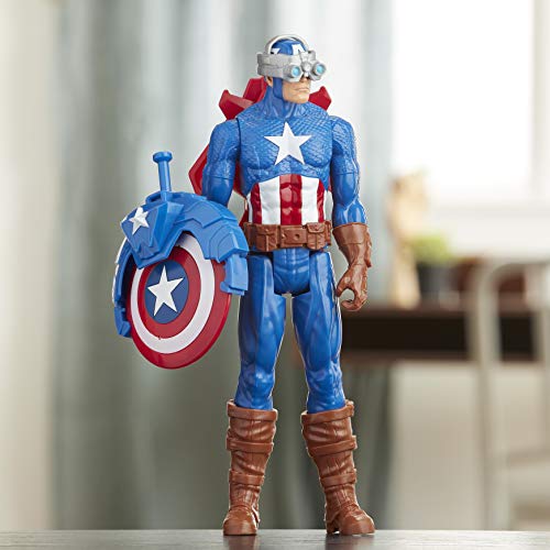 Marvel Avengers Titan Hero Series Blast Gear Captain America 30 cm Jouet