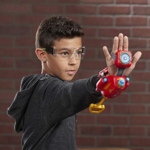 NERF Power Moves Marvel Avengers Iron Man Repulsor Blast Gauntlet NERF Jouet de lancement de fléchettes