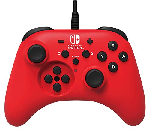 Controlador con cable HORI HORIPAD - Rojo para Nintendo Switch