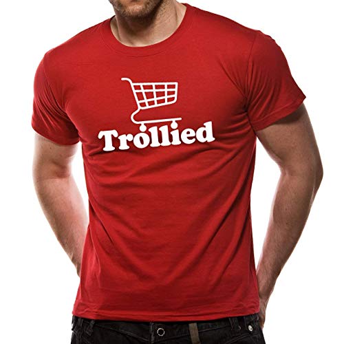 Loud Distribution Loud Clothing – Trollied Logo Herren-T-Shirt, Rot, Größe S