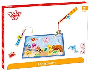 Andreu Toys TK15134 Juego de pesca, multicolor, 29,5 x 21 x 0,8 cm