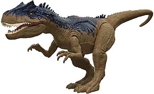 Jurassic World Roar Attack Allosaurus Dinosaur Action Figure - Interactive Roaring & Movable Joints for Kids 4+